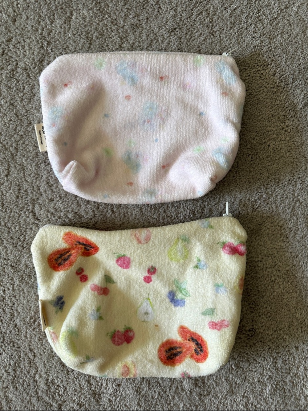 Djerf Avenue Mini Terry Zipper Pouch Bags